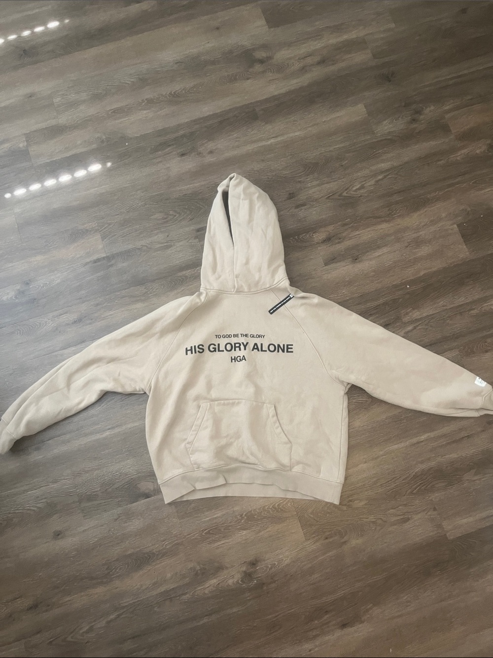 His Glory Alone HGA Beige Hoodie